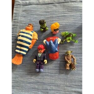 Sonic Hedgehog, Sega, mixed figure lot vintage toys